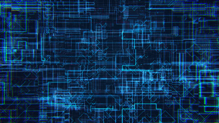 Hi Tech Futuristic Lines Background