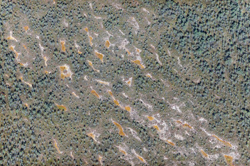 aerial view over the