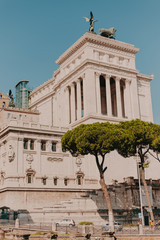 Obraz premium Streets, houses, and sights in Rome. Sunny summer footage from a trip to Italy