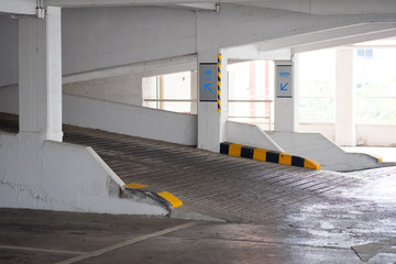 View of the ramp towards the car park