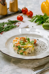 salad olivier on plate