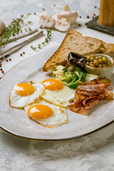 English Breakfast on a plate