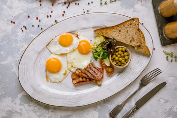 English Breakfast on a plate