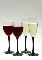 Glasses of wine