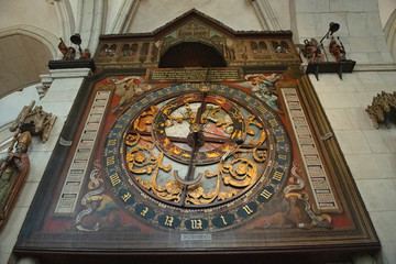 Astronomische Uhr im St. Paulusdom, Münster, Westfalen, Deutschland