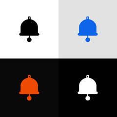 bell glyph education icon, vector illustrator