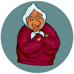 Angry old lady