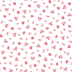 小花とリボンの柄