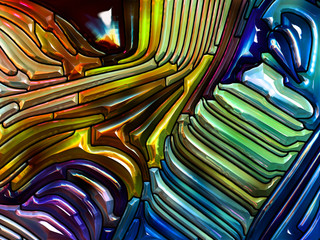 Colorful Iridescent Glass
