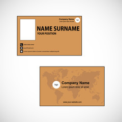 Business card vector