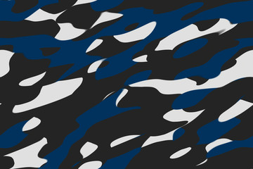 Colourful Army military camouflage seamless pattern textile, 3d render