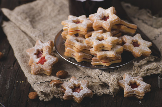 Homemade christmas cookies vintage style