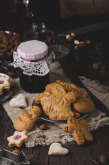 Homemade christmas cookies vintage style