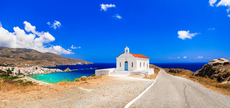 Authentic traditional Greece - tranquil Andros island, Cyclades