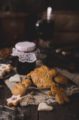 Homemade christmas cookies vintage style