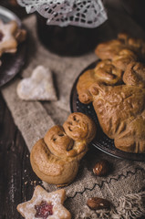 Homemade christmas cookies vintage style