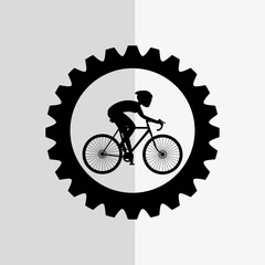 bike and cycling related icons image 