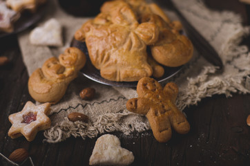 Homemade christmas cookies vintage style