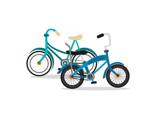 bike and cycling related icons image 