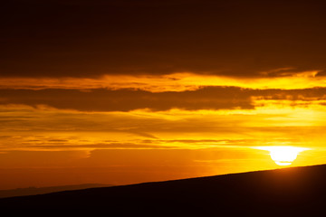 Sunrise over Yorkshire Landscape