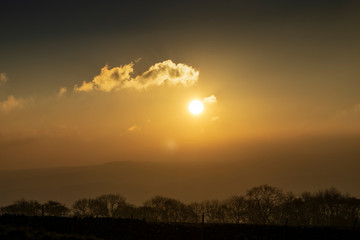 Sunrise over Yorkshire Landscape