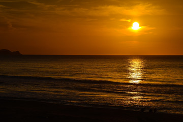 夕日が浦海岸　夕焼け