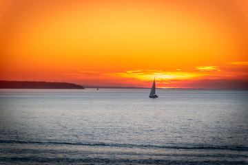 Sonnenuntergang an der SEE