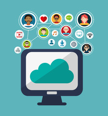 socia media related icons image 