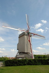 Ville de Boeschepe, le moulin, d&eacute;partement du Nord, France