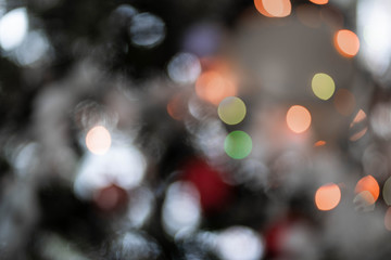 Christmas Tree Lights Bokeh Abstract