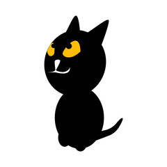 Fototapeta premium Cat Silhouette. Vector Illustration.