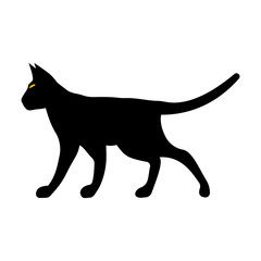 Cat Silhouette. Vector Illustration.