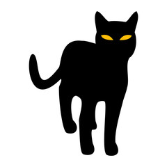 Cat Silhouette. Vector Illustration.