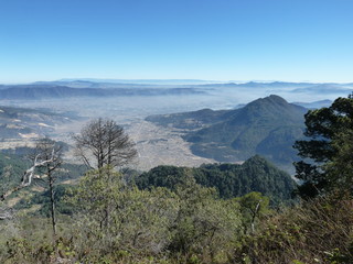 Panoramique depuis volcan Santa Maria