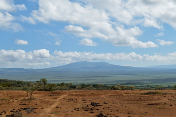 Mount Longonot seen from Suswa Conservancy, Rift Valley, Kenya