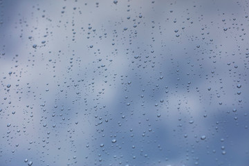 rain drops on the window