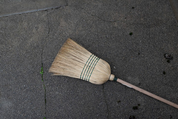 Broom on the floor