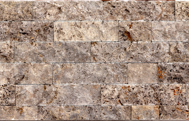 Orange facing stone, slate, sandstone and travertine marble texture
