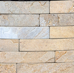 Orange facing stone, slate, sandstone and travertine marble texture