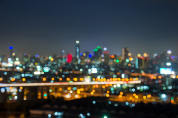 Out of focus Bokhe Light City View