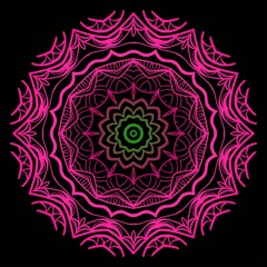 Vector illustration. Modern Decorative floral mandala. Hand drawn background. Islam, Arabic, Indian, ottoman motifs.