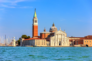 Fototapeta na wymiar San Giorgio Maggiore Island in the lagoon of Venice, Italy