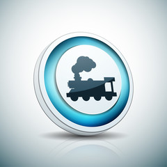 Train locomotive button