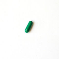 Tablet, capsule green.