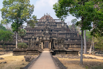 The impressive entrance to the Baphuon temple mountain. Reconstructed by archaeologist form what was once called the largest jigsaw in the world