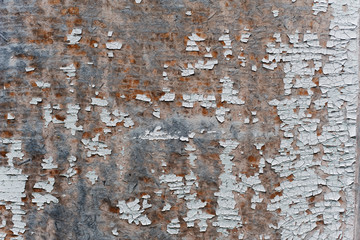 Peeling paint on a concrete stone slab.Texture