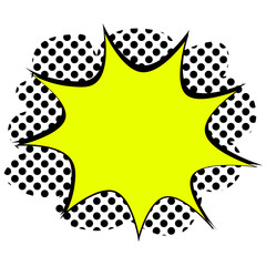 Vinage speech bubble in pop