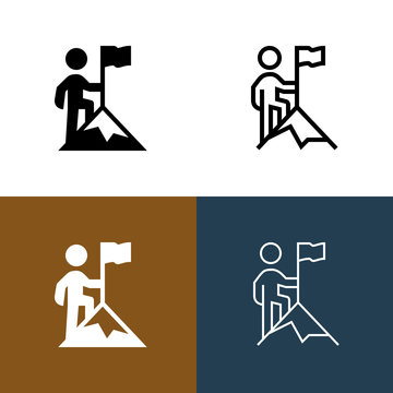 Mountaintop Icon Set