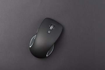 PC mouse on a black background