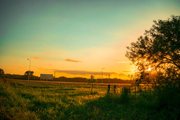 Atardecer en la Ruta